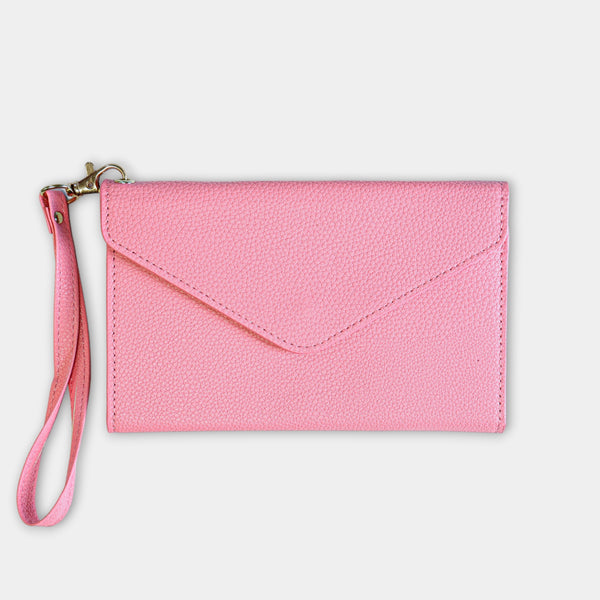 Peregrine Pink Jet Set Wristlet Travel Wallet Clutch