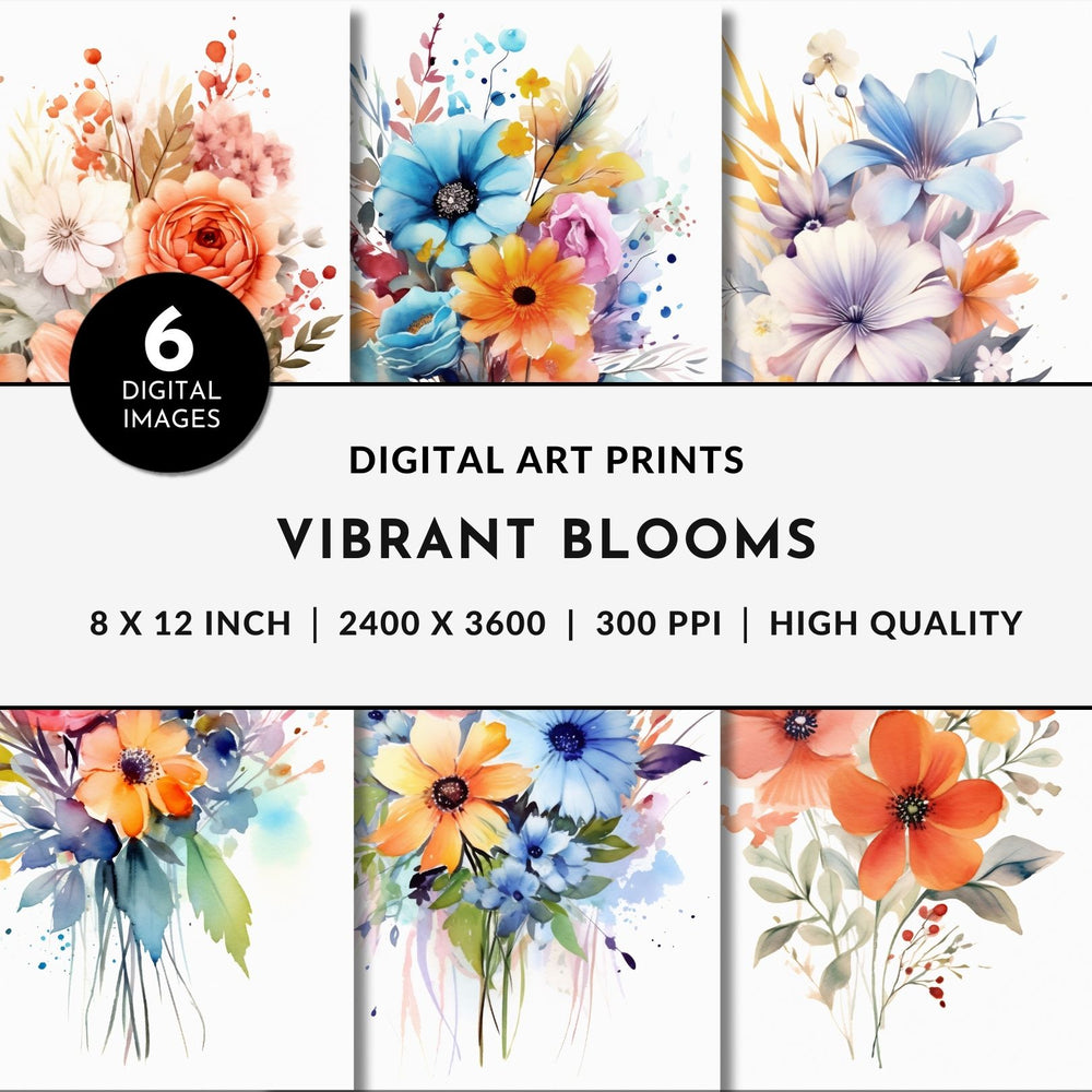 PENGEMS Vibrant Blooms Highland Meadow Digital Download Bundle 6-Pack