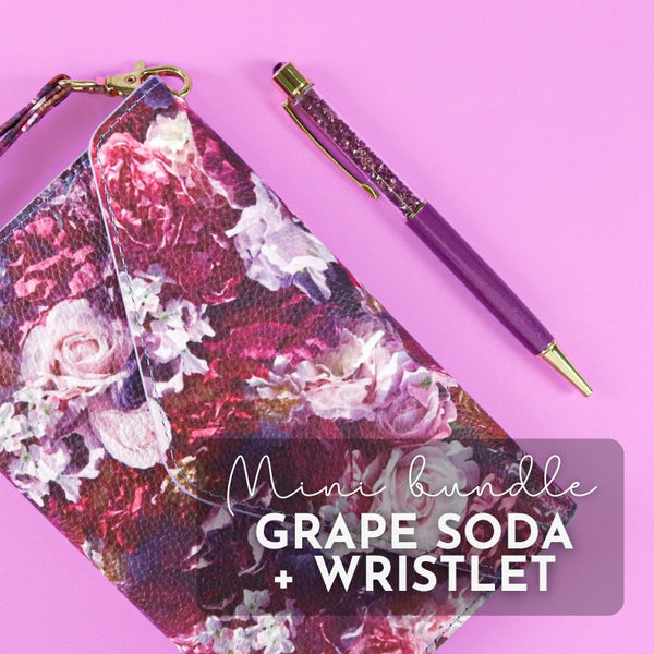 Grape Soda + Jet Set Wristlet Bundle