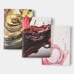 B6 Stone Paper Dot Grid 3-Pc Notebook Set Wine Country