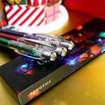 PENGEMS Christmas Lights Collection 9-Piece Stationery Gift Bundle
