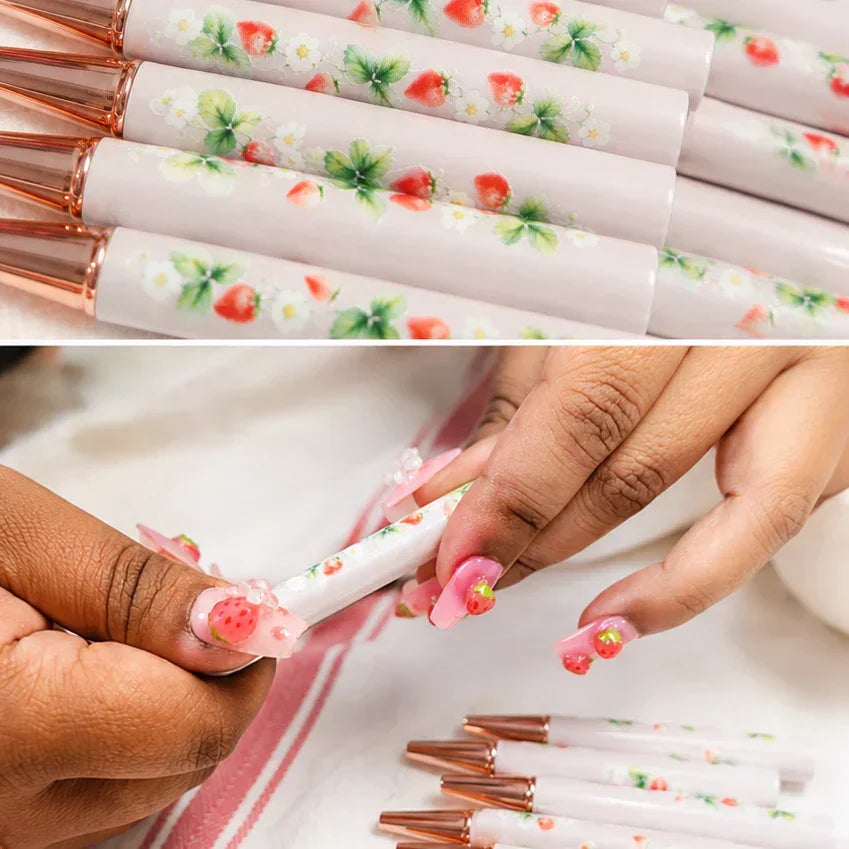 She Didn't Plan the Strawberry Nails. But They Matched.