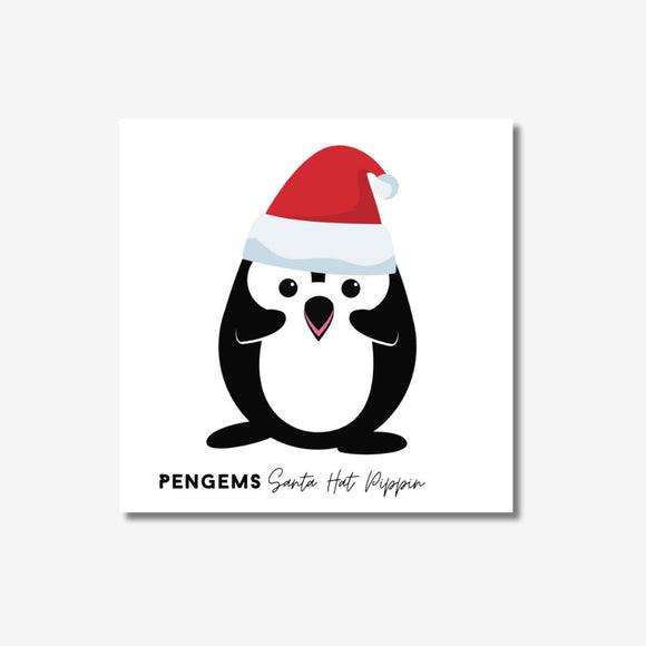 PENGEMS Santa Hat Pippin Matte Vinyl Sticker