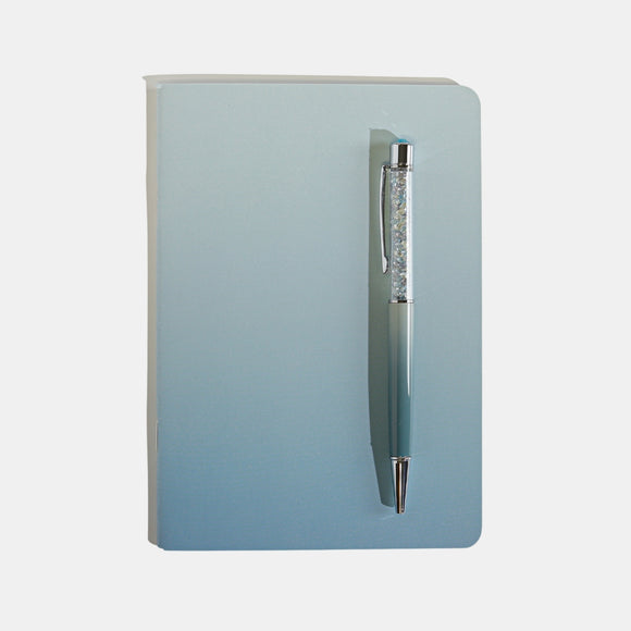 PENGEMS Breeze Crystal Pen + Notebook 2-Piece Set