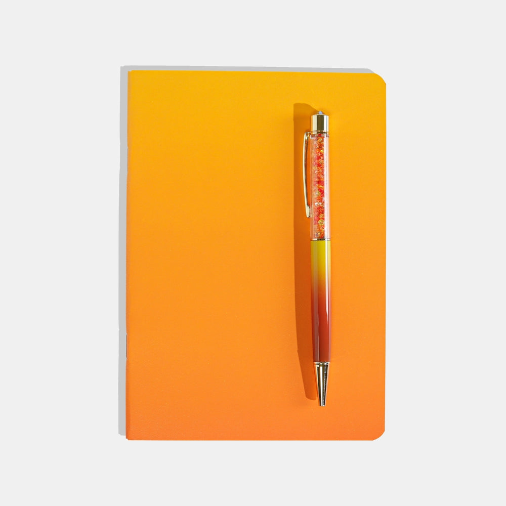 Flame Crystal Pen + Notebook 2-Piece Set
