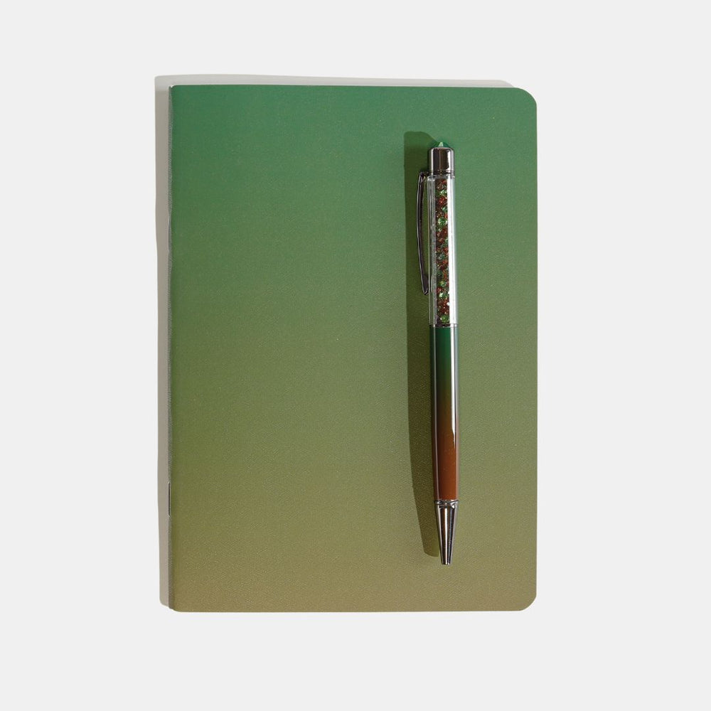 PENGEMS Terra Crystal Pen + Notebook 2-Piece Set