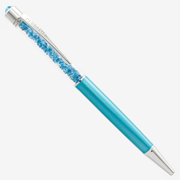 PENGEMS Caribbean Blue Crystal Pen