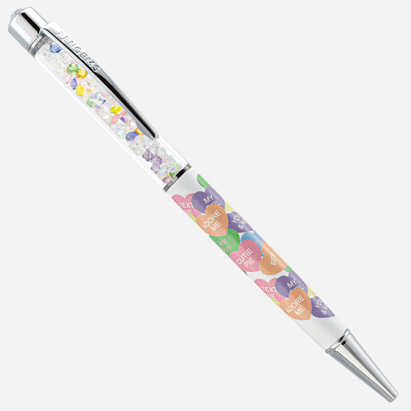 PENGEMS Conversation Hearts Confectionery Collection Valentine's Day Crystal Pen