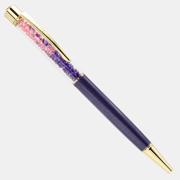 Country Club Navy and Pink Crystal Pen