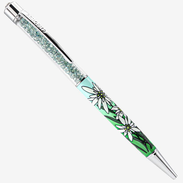 PENGEMS Edelweiss Flower Crystal Pen