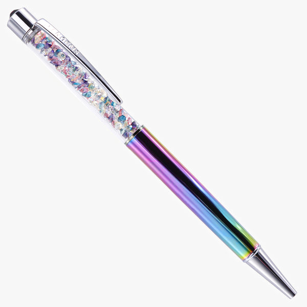 Electronica Rainbow Chrome Techno Crystal Pen