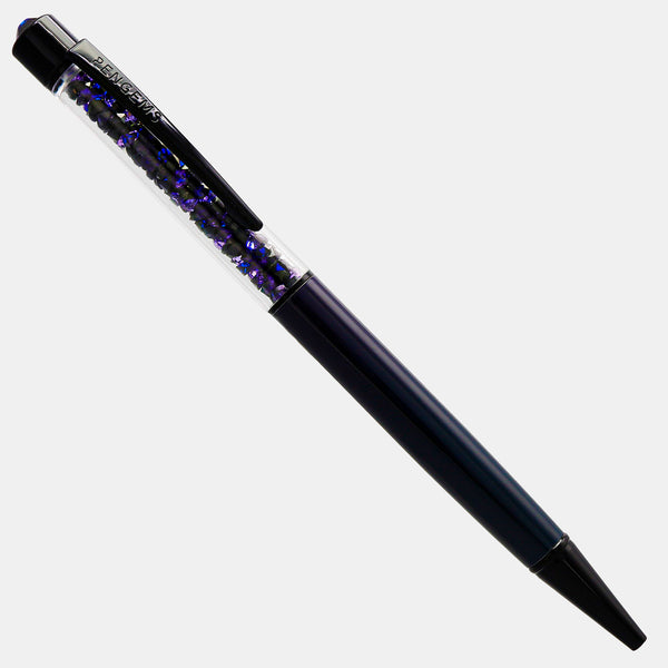PENGEMS Ethereal Ether Element Elemental Collection Black and Purple Crystal Pen
