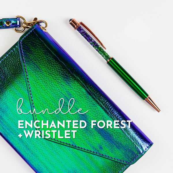 Enchanted Forest + Jet Set Wristlet Bundle