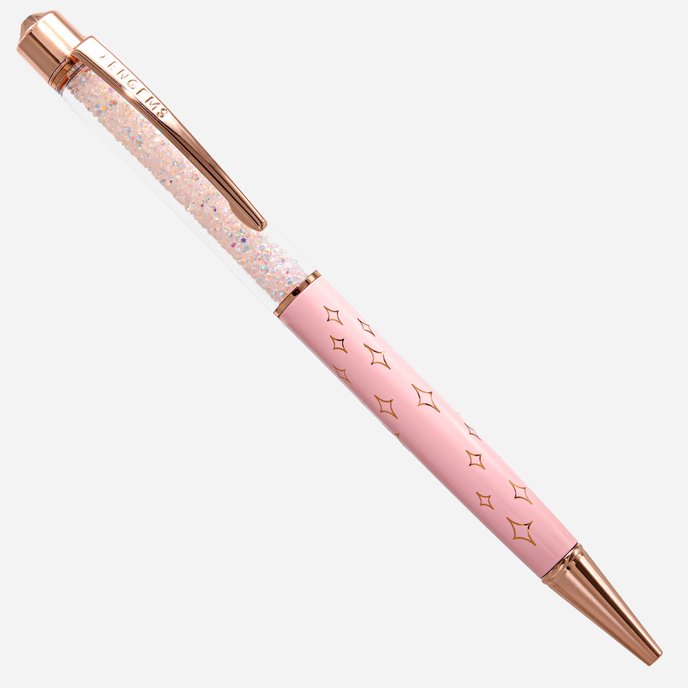 PENGEMS Fairy Dust Rose Gold Pink Crystal Pen
