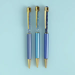 Favorite Blues Collection 3-pc Crystal Pen Set