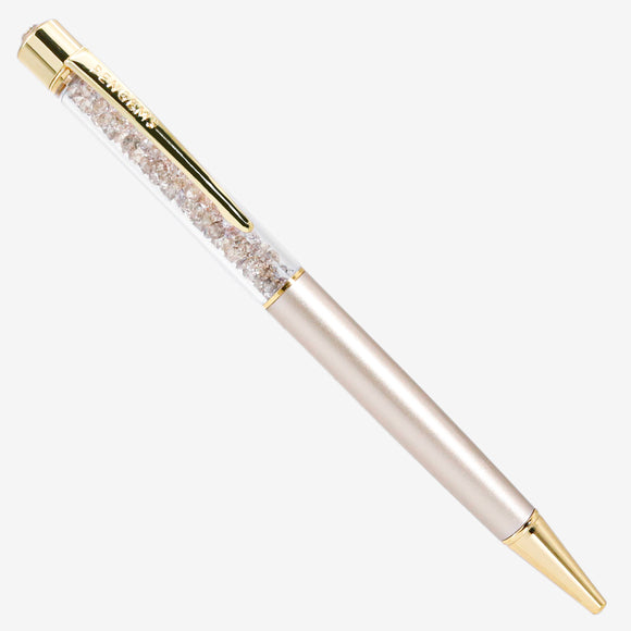 PENGEMS Fifth Avenue Champagne and Gold Crystal Pen