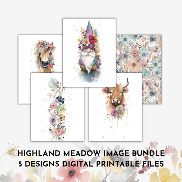 PENGEMS Highland Meadow Collection Digital Download Files High Resolution JPEG