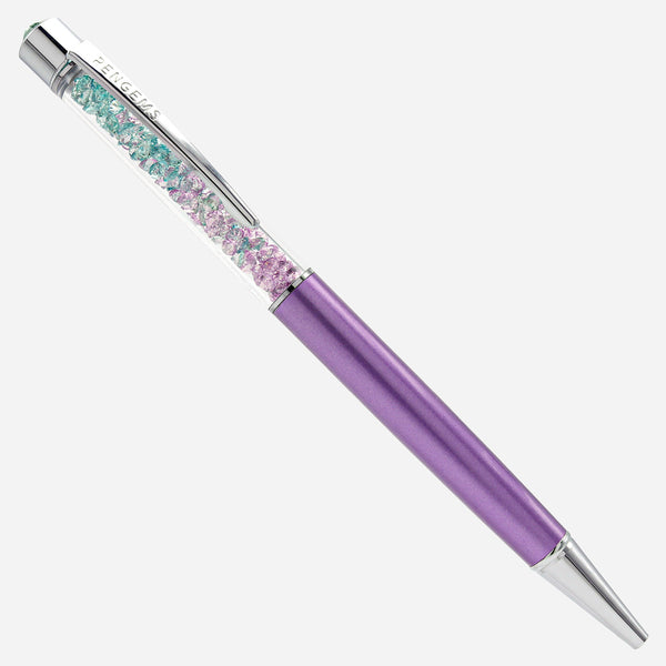 PENGEMS Lilac You A Lot Mint and Purple Crystal Pen