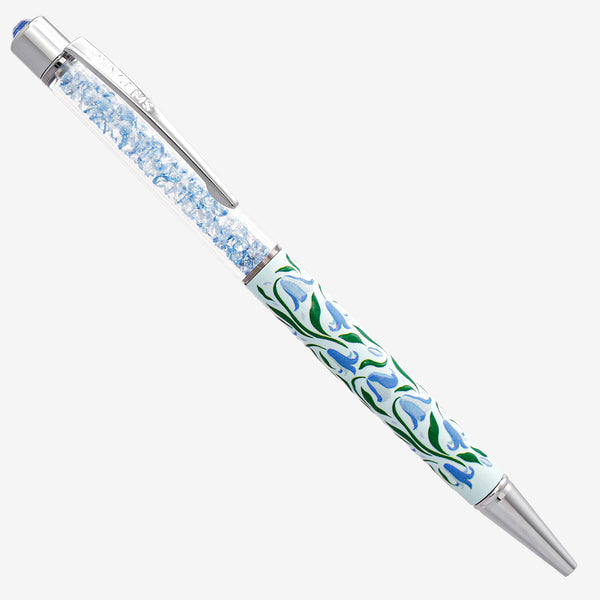 PENGEMS Bluebells May Flowers Collection Floral Crystal Pen