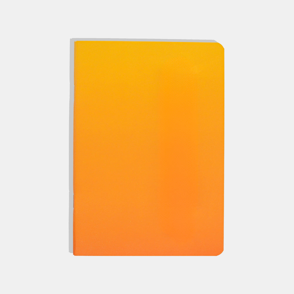 Flame Yellow and Orange B6 Stone Paper Dot Grid Notebook