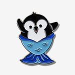 Mermaid Pippin Penguin Enamel Pin or Magnet