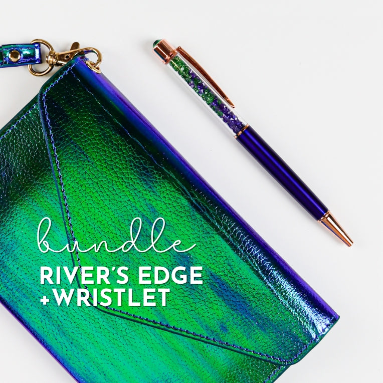 River's Edge + Jet Set Wristlet Bundle