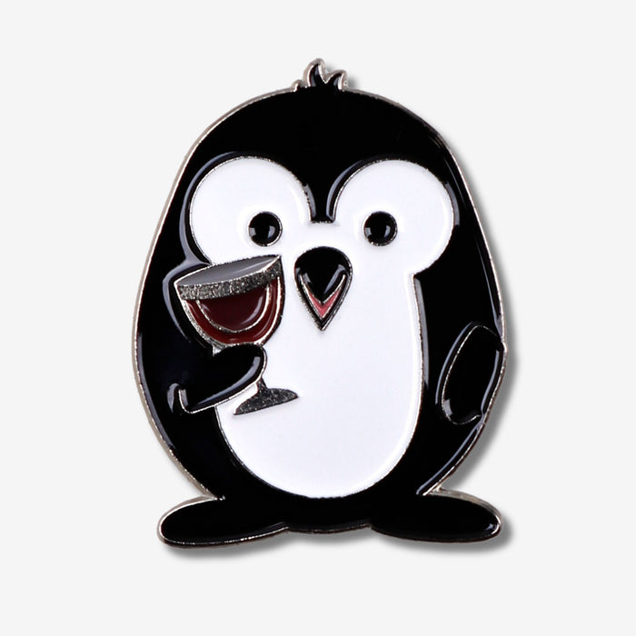 Wine Tasting penguin pin or magnet by PenGems