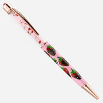 PENGEMS Chocolate Covered Strawberries Confectionery Collection Pink Crystal Pen