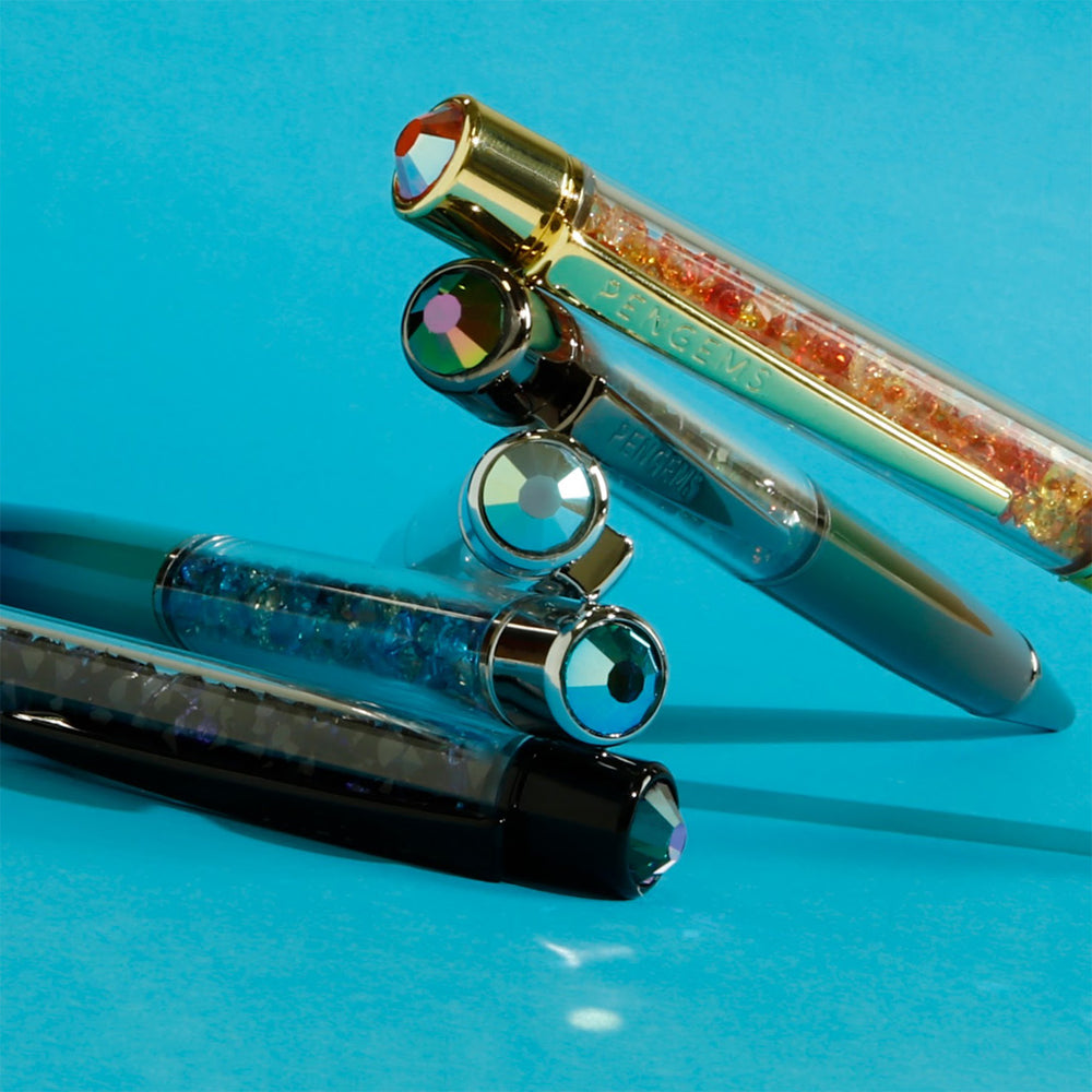 PENGEMS Elemental Collection 6-pc Crystal Pen Gift Set