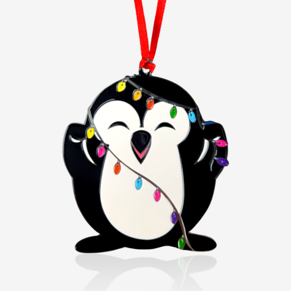 PENGEMS Christmas Lights Pippin Penguin Ornament