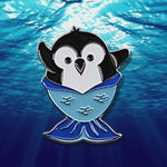 Mermaid Pippin Penguin Enamel Pin or Magnet