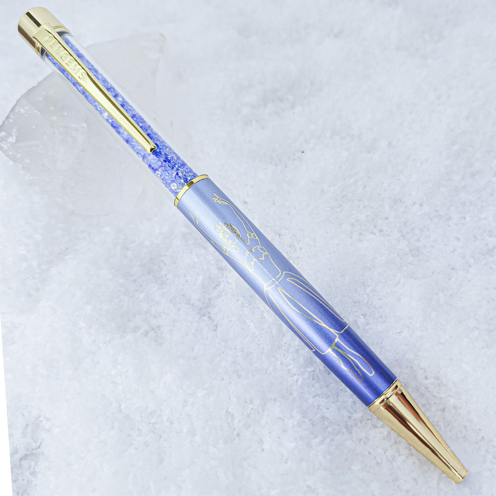 PENGEMS Waltz of the Snowflakes Nutcracker Ballet Collection Blue Crystal Pen