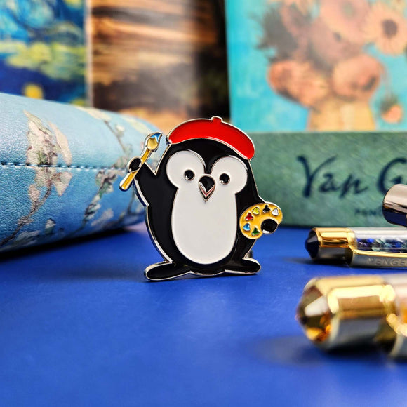 PENGEMS Artist Pippin Penguin Enamel Pin or Magnet