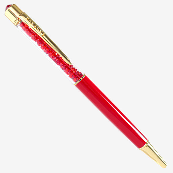 PENGEMS Candy Apple Red Crystal Pen