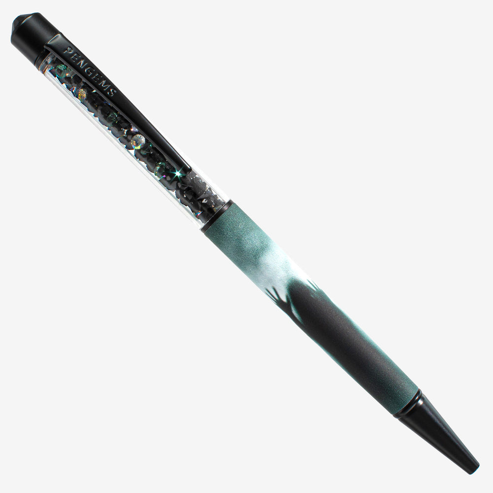 PENGEMS Afterlife Ghost Story Collection Black and Gray Crystal Pen