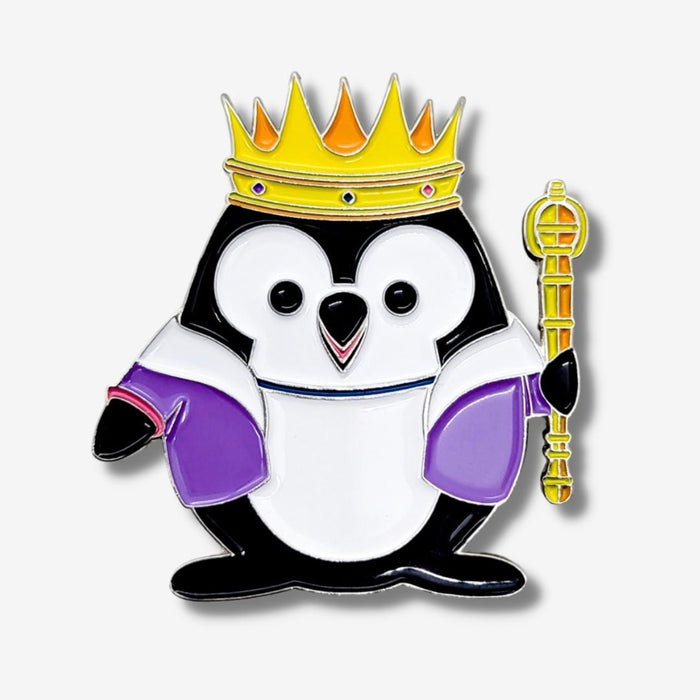 King Pippin penguin pin or magnet by PenGems