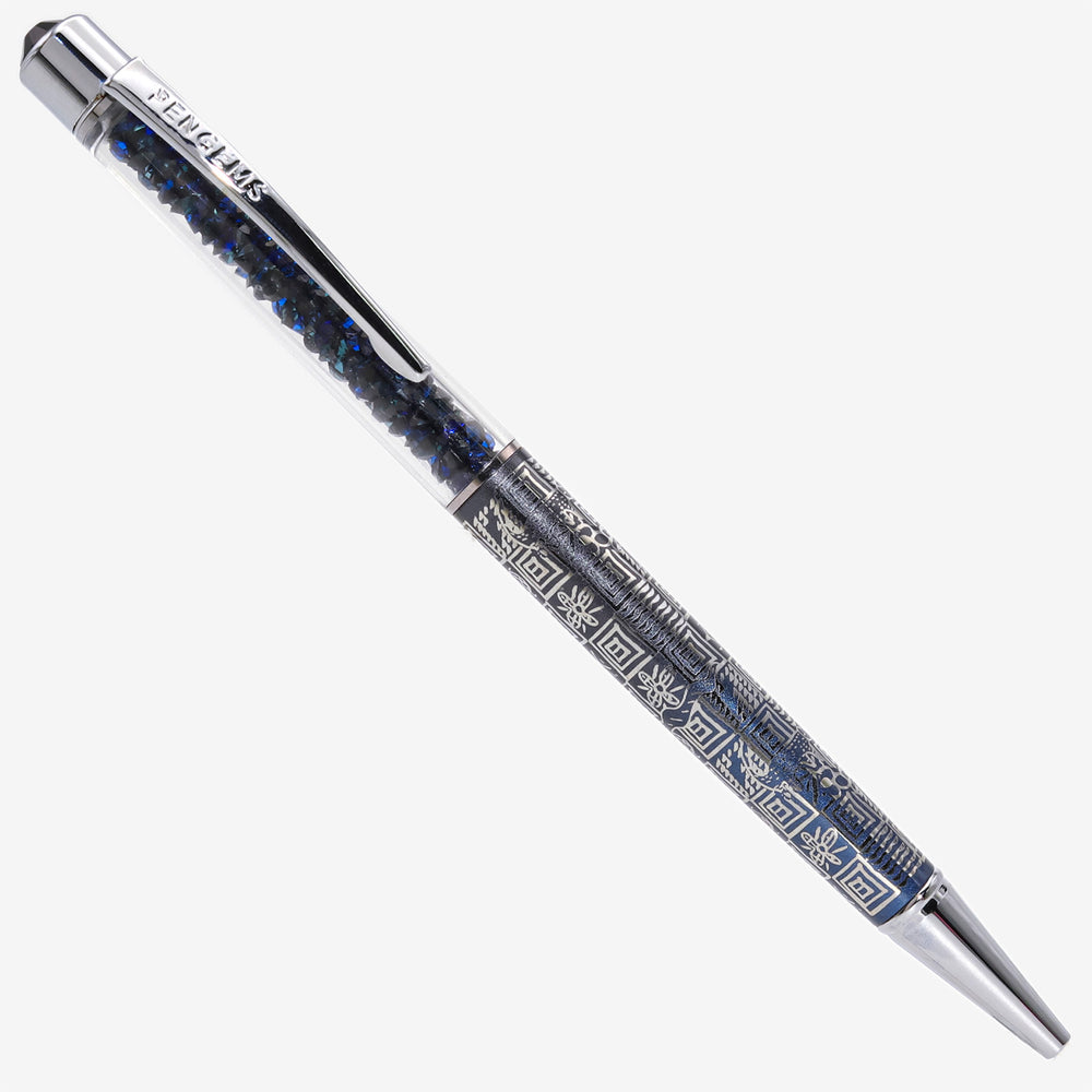 PENGEMS Lagos Nigeria Citypop Collection Navy Blue Crystal Pen