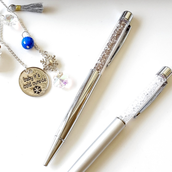 Paparazzi | Silver Crystal Pen by PenGems - PENGEMS