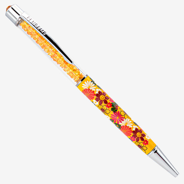 PENGEMS Flower Power Trippie Hippie Collection Crystal Pen