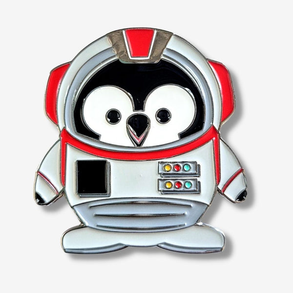 PENGEMS Astronaut Pippin Penguin Enamel Pin or Magnet