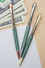 PENGEMS Millionaire Green Crystal Pen