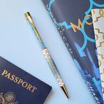 PENGEMS Casablanca Crystal Pen + Notebook 2-Piece Gift Set