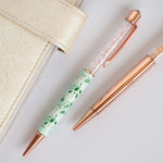 PENGEMS Magnolias May Flowers Collection Floral Crystal Pen