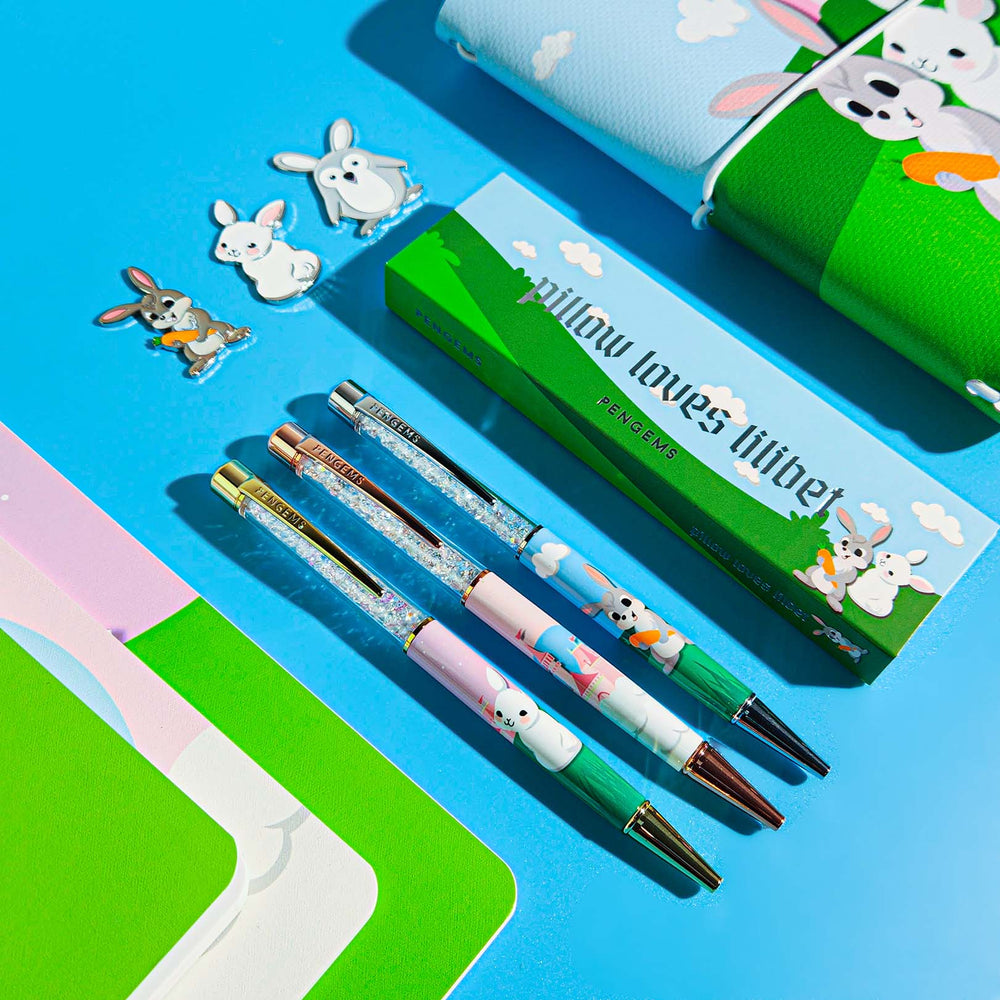 PENGEMS Pillow Loves Lilibet Collection 10-Piece Pens Bunny Rabbit Bundle