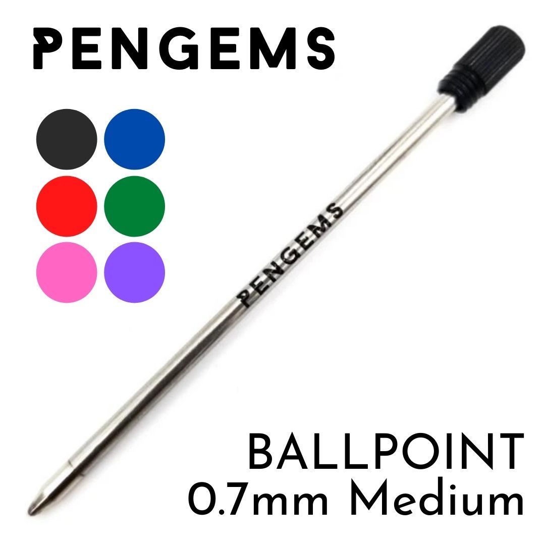 D1 Ballpoint Ink Cartridges – PenGems Refill, Medium PENGEMS
