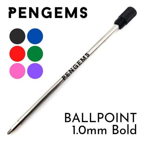 PENGEMS PENGEMS® Ballpoint Refill Ink Cartridges 1.0mm Bold