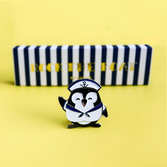 PENGEMS Sailor Pippin Penguin Enamel Pin or Magnet