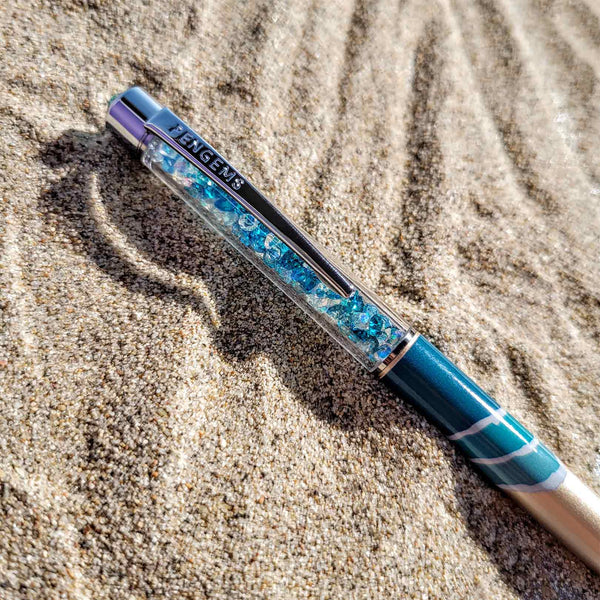 PENGEMS Sandy Toes Making Waves Collection Mermaid Crystal Pen